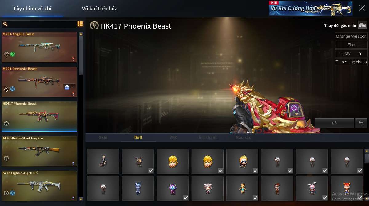 shop acc cf uy tin gia re